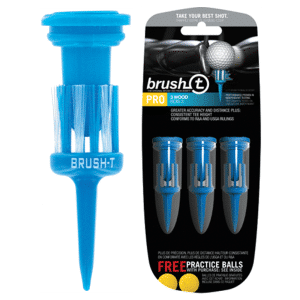 Brush-T Low Friction Bristle Golf Tees 2 1/8" - 52mm Blue (Fairway)