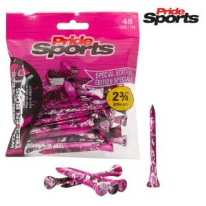 Pride Sports Special Edition Paint Splatter Golf Tees 2 3/4" - 69mm Pink / Black