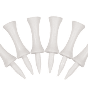ECOTEES® Plastic Graduated Golf Castle Tees 51mm Bulk Bag 100 White