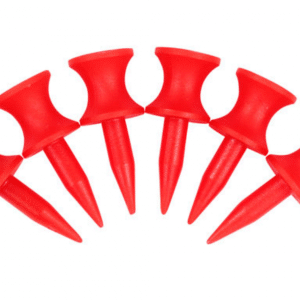 ECOTEES® Plastic Graduated Golf Castle Tees 31mm Bulk Bag 100 Red
