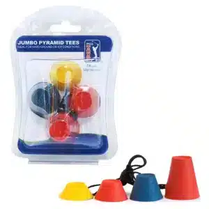PGA Tour Golf Rubber Stringed Winter Tees 4 Various Heights - 4 Pack
